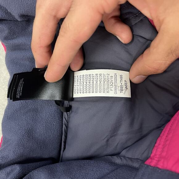 The North Face 700 Pro Down Puffer Jacket Womens Small Lightweight Pink Quilted - Picture 9 of 9